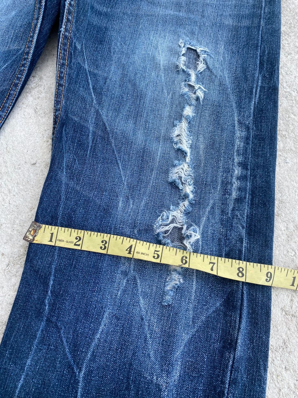 If Six Was Nine Vintage Japanese Brand Distressed Denim Size US 34 / EU 50 - 7 Thumbnail