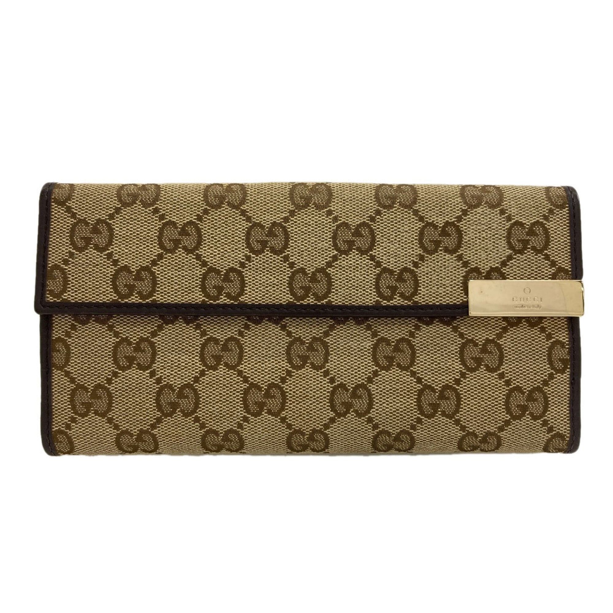 Gucci Gucci 257012 Tri-fold Wallet GG Long (with coin purse) Canvas Women's GUCCI Size ONE SIZE - 1 Thumbnail