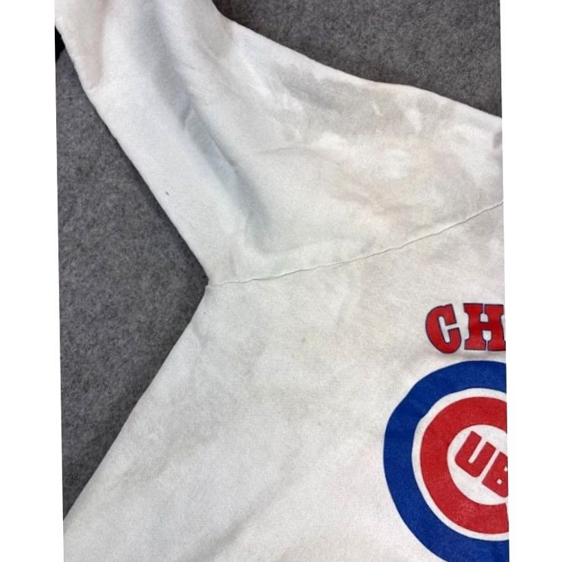Fruit Of The Loom VINTAGE Chicago Cubs MLB Sweatshirt Hoodie Mens L White Pullover Sportswear Baseball Size US L / EU 52-54 / 3 - 6 Thumbnail