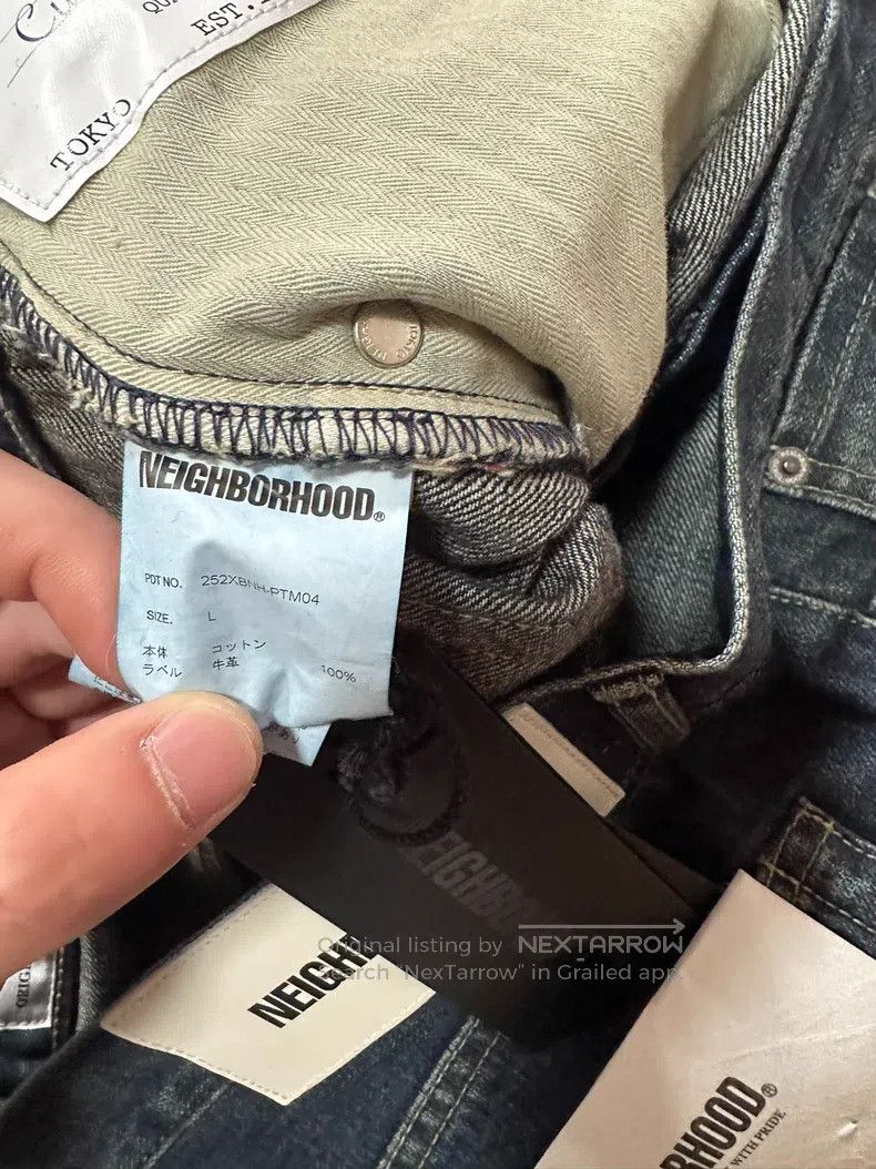 Neighborhood Neighborhood size L Basic Washed Denim Jeans - Blue Size US 27 - 5 Thumbnail