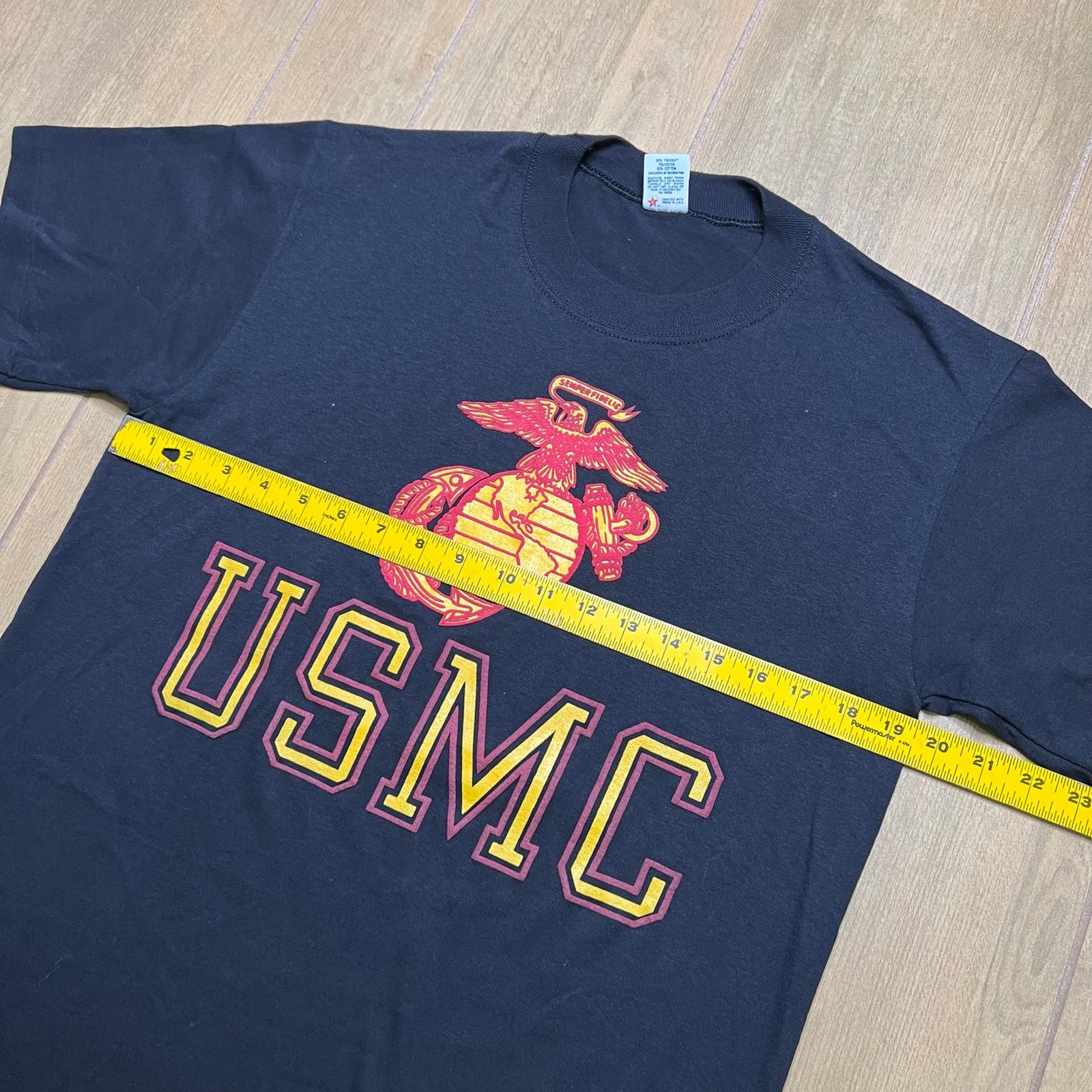 Vintage Vintage USMC T Shirt Marine Corps Eagle Globe Anchor USA M Size US M / EU 48-50 / 2 - 6 Thumbnail