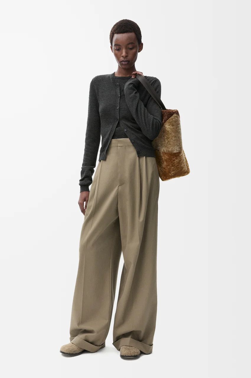 Loewe o1loc1c0525 Draped Cardigan in Grey Size M / US 6-8 / IT 42-44 - 2 Thumbnail