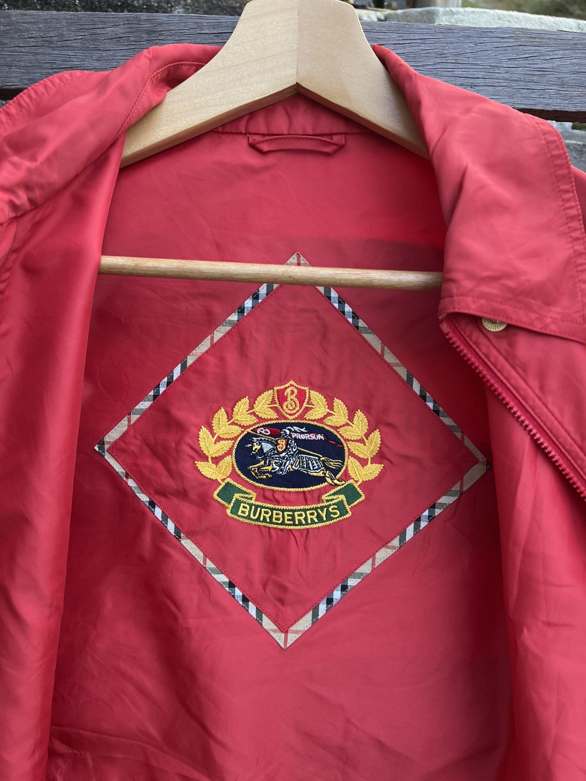 Burberry Burberry Red Button Jacket – Lightweight Casual Outerwear Size M / US 6-8 / IT 42-44 - 13 Thumbnail