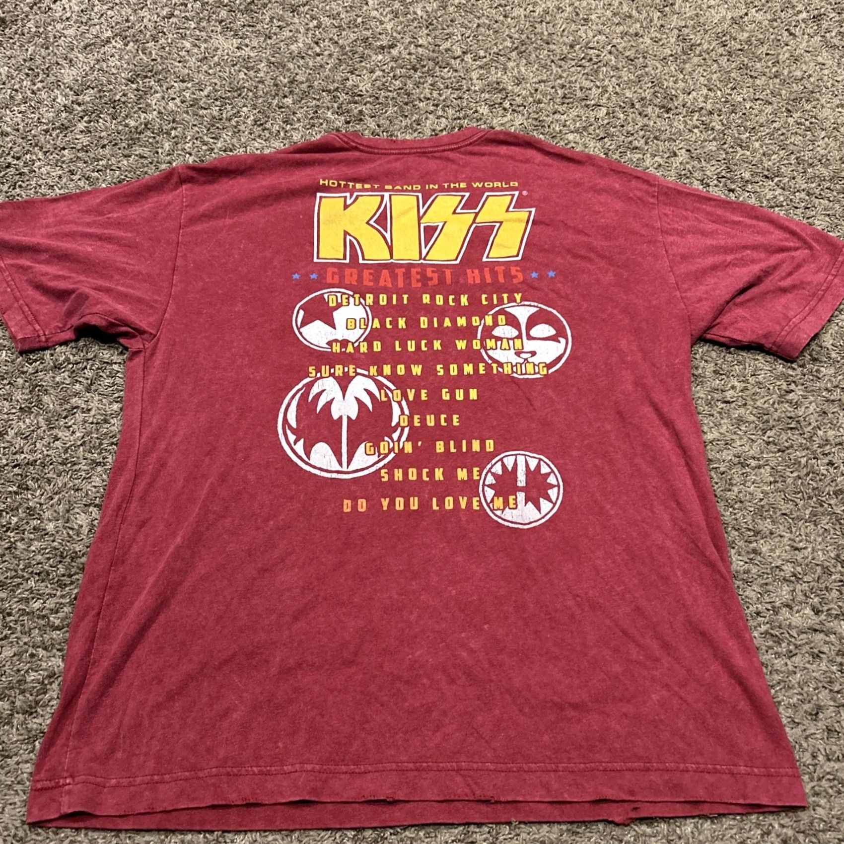 Vintage VINTAGE KISS Destroyer Album Shirt Red M T-Shirt Men Rock Hard Rock Metal Band Size M Size US M / EU 48-50 / 2 - 4 Thumbnail
