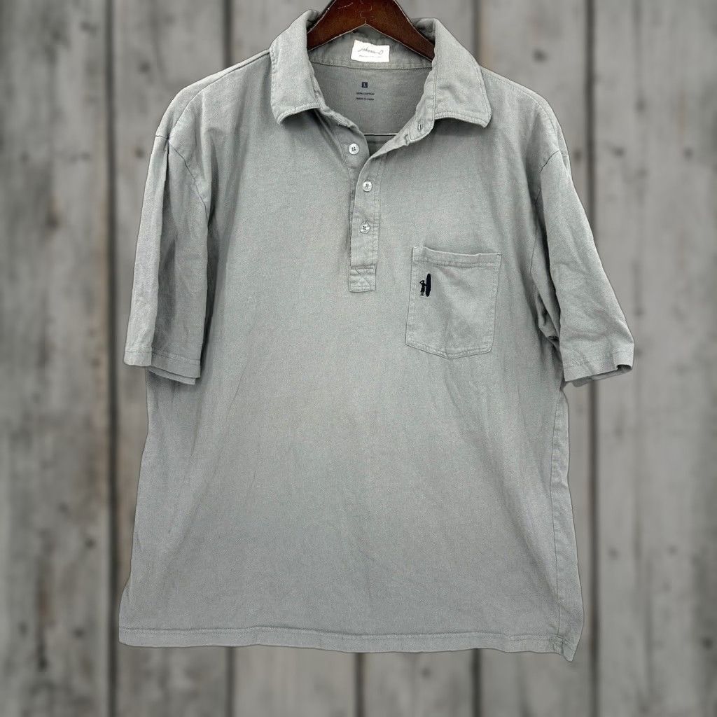 johnnie-O johnnie-O Polo Shirt Men L Gray Golf Dad Retro Sports Polo Shirt Mens L Gray Nike? Size US L / EU 52-54 / 3 - 1 Thumbnail