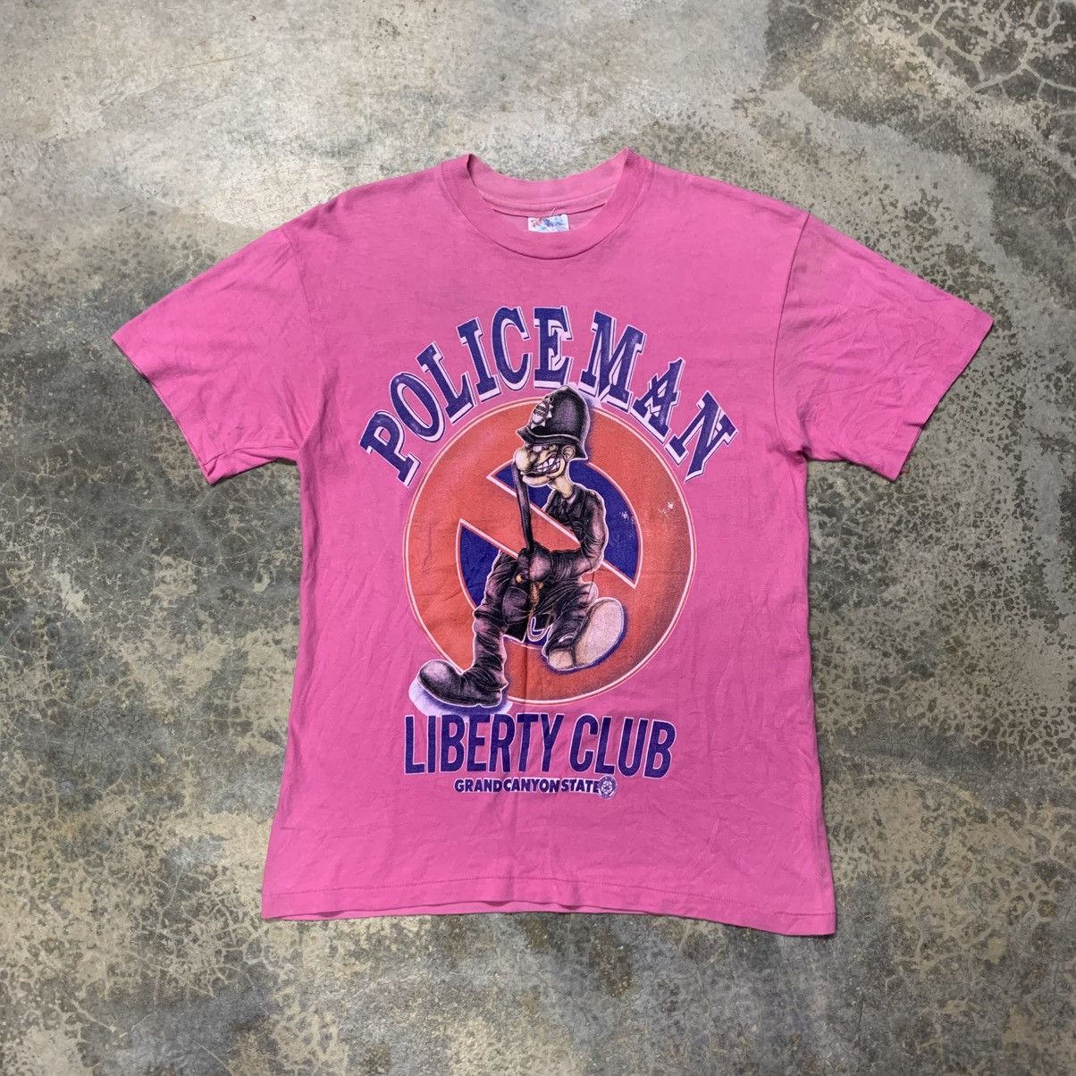 Liberty × Vintage Vintage Policeman Liberty Club faded tee Size US M / EU 48-50 / 2 - 1 Thumbnail