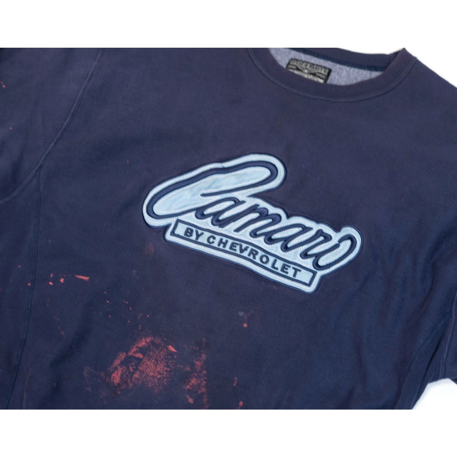Vintage VINTAGE Camaro Crewneck Sweatshirt Chevrolet Cars Men 2XL Blue Distressed Sweatshirt Car Race Graphic Print Logo USA VTG Distress 90s Size US XXL / EU 58 / 5 - 3 Thumbnail
