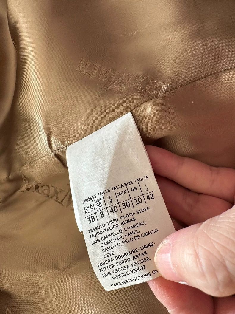 Max Mara Autumn and Winter Classic Hot Short Camel Hair Ho