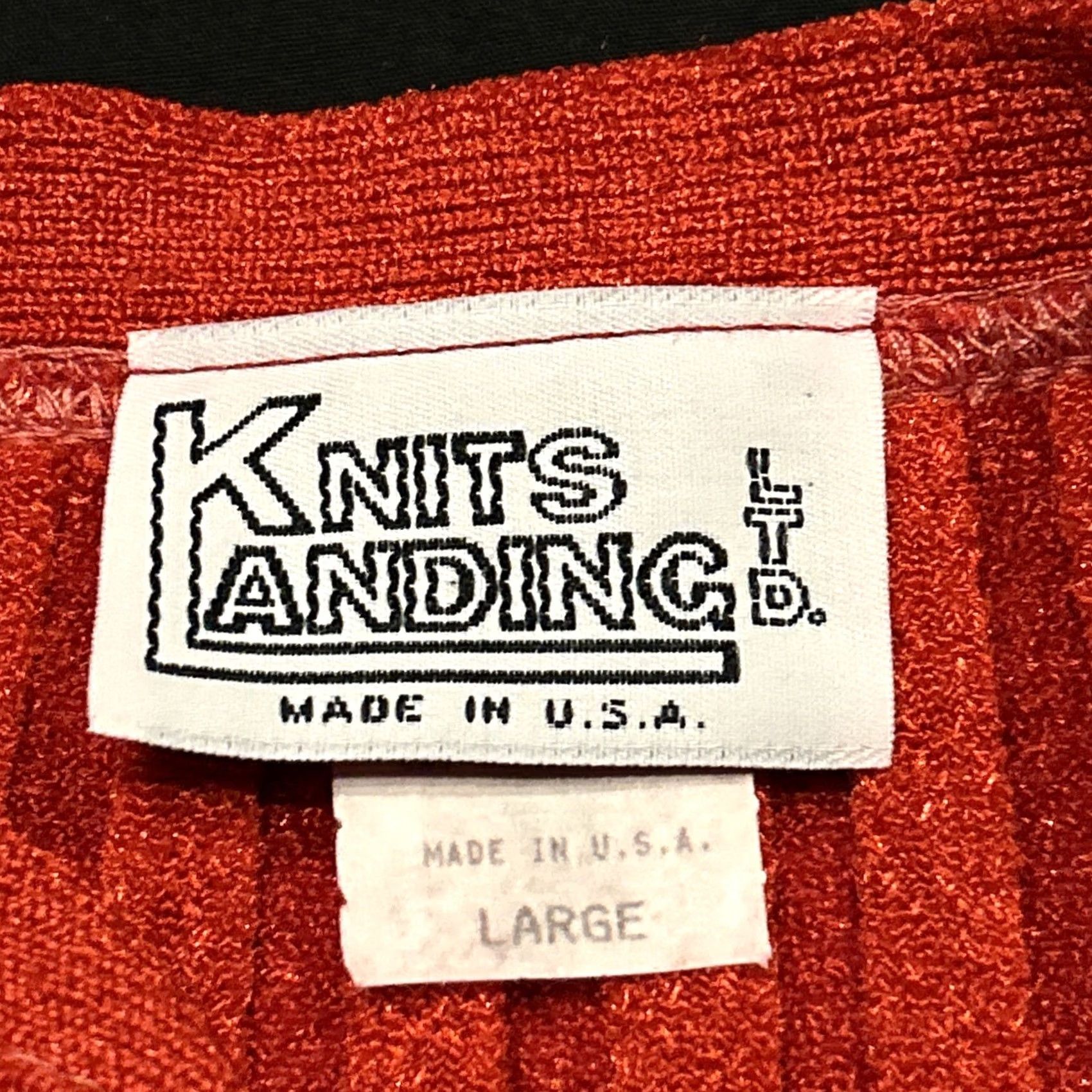 Vintage VINTAGE Knits Landing Red Tank Top Womens L Sleeveless 70s 80s Sparkle Casual Dressy Pattern Solid Size L / US 10 / IT 46 - 3 Thumbnail
