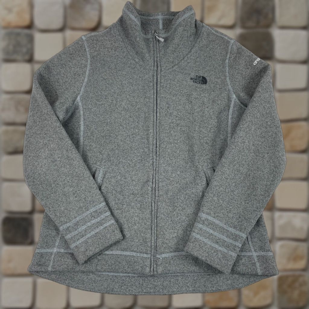 The North Face The North Face Jacket Women XL Gray Full Zip Fleece Outdoor Everyday Basic Jacket Mens? Womens Size XL / US 12-14 / IT 48-50 - 1 Thumbnail