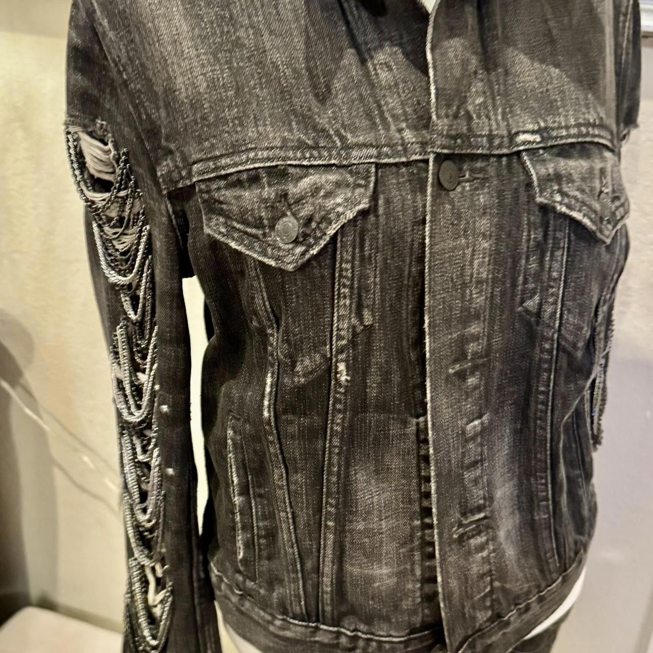 Polo Ralph Lauren Ralph Lauren Women's Black and Silver Chained Jacket Size M / US 6-8 / IT 42-44 - 5 Thumbnail