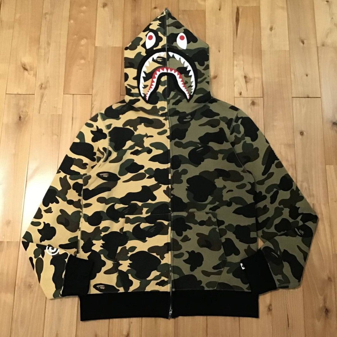 Bape BAPE 1st camo shark full zip hoodie a bathing ape Size US L / EU 52-54 / 3 - 1 Thumbnail