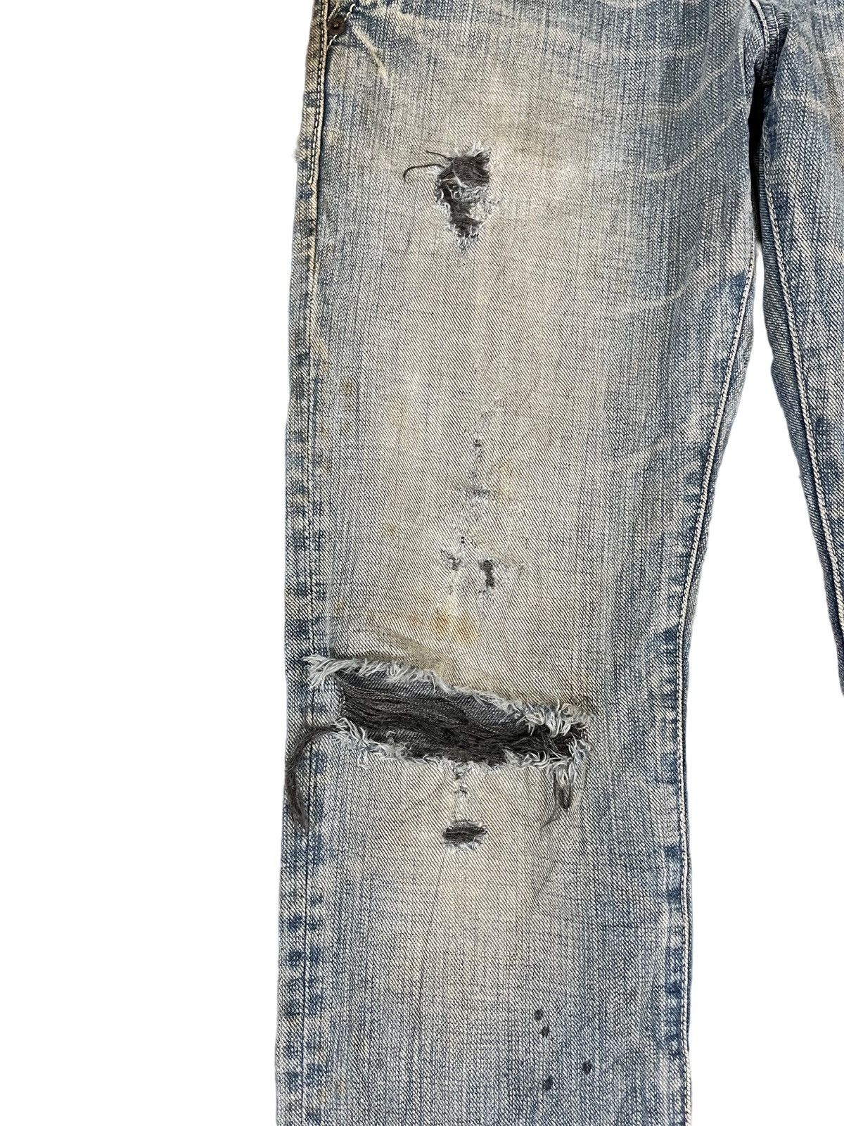 Johnbull Johnbull Kojima Japan Distressed Denim Size US 31 - 3 Thumbnail