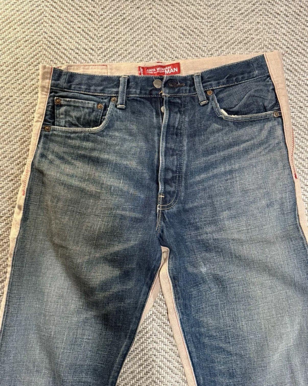 Levi's Levi’s MAN Cotton Linen Panel Deconstructed Jeans K24 Size US 34 / EU 50 - 2 Thumbnail