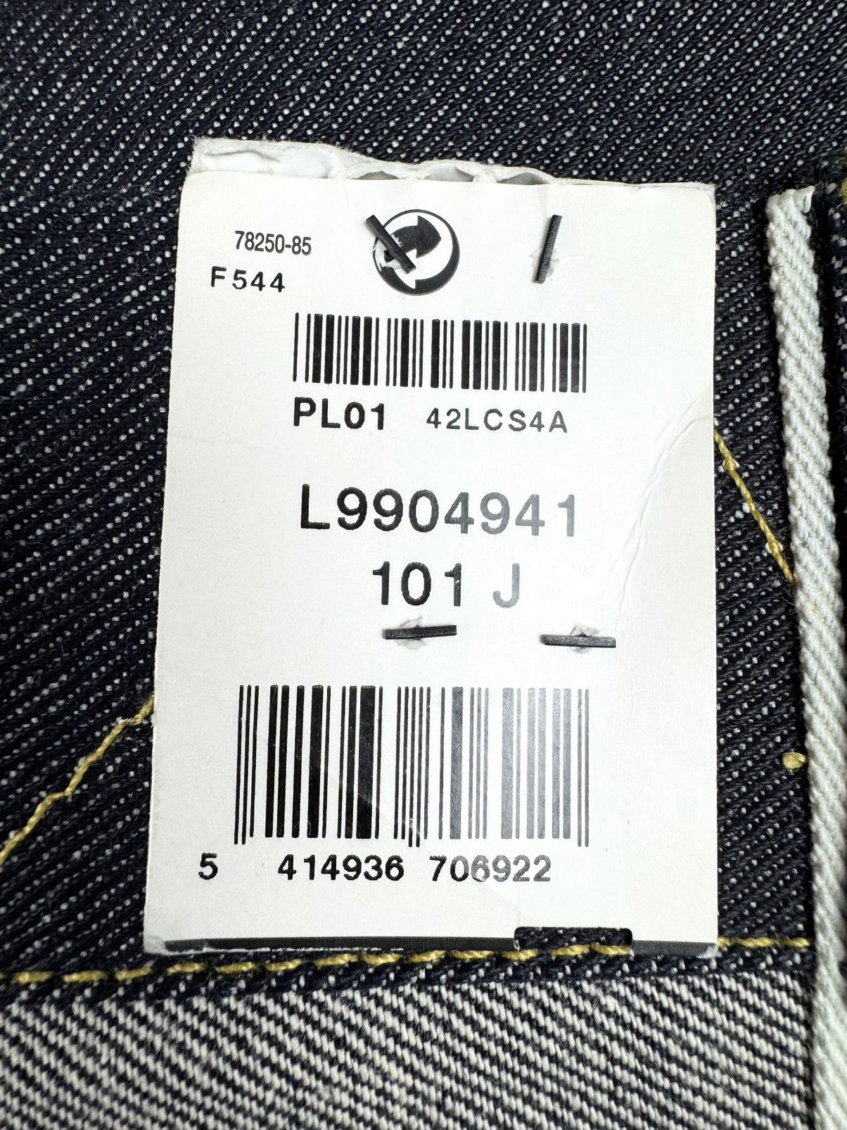 Lee Lee Riders 101J 40-50s Selvedge Denim Jacket Raw XL Size US XL / EU 56 / 4 - 12 Thumbnail