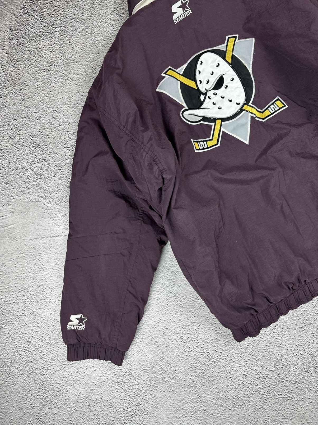 Starter Vintage The Mighty Ducks Starter NHL Nylon Jacket 90s Logo Size US S / EU 44-46 / 1 - 19 Thumbnail