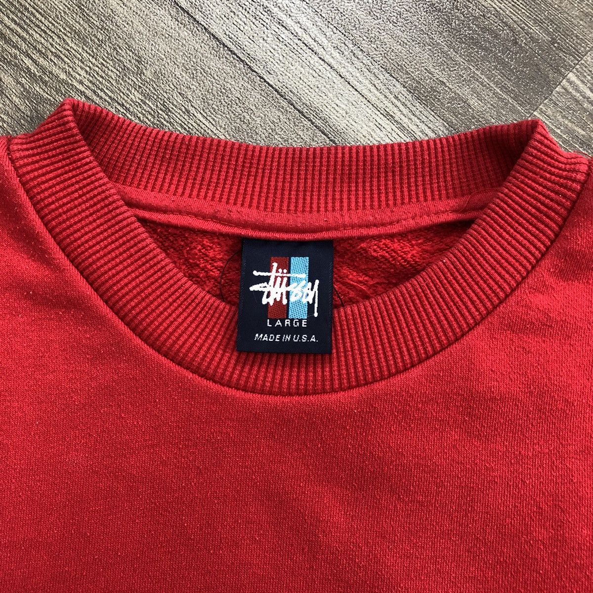 Stussy Res 1980s Stussy USA Rastaman Red Sweatshirt Size US L / EU 52-54 / 3 - 6 Thumbnail