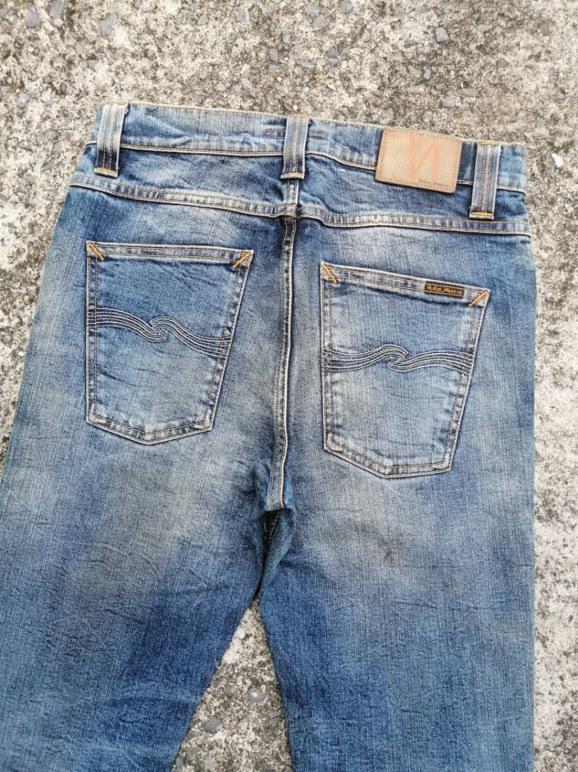 Nudie Jeans Nudie Jeans Lean Dean Dark Light Denim Jeans Size US 31 - 2 Thumbnail