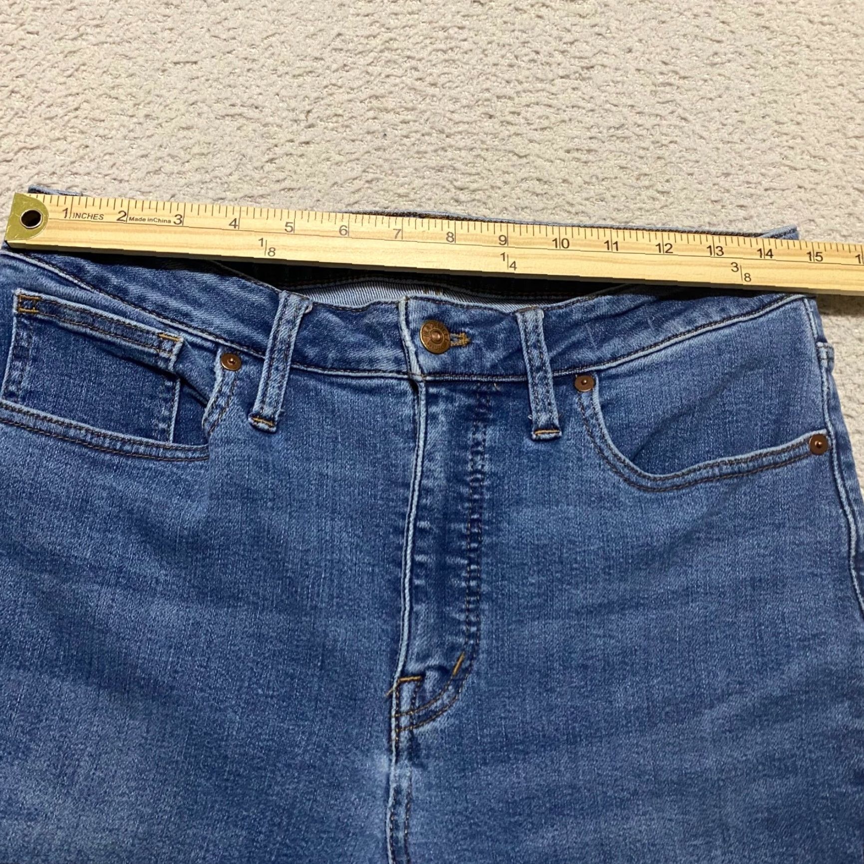 Madewell Madewell Jeans Womens sz 29 Blue Denim High Rise Skinny Leg Medium Wash Size 29" - 5 Thumbnail