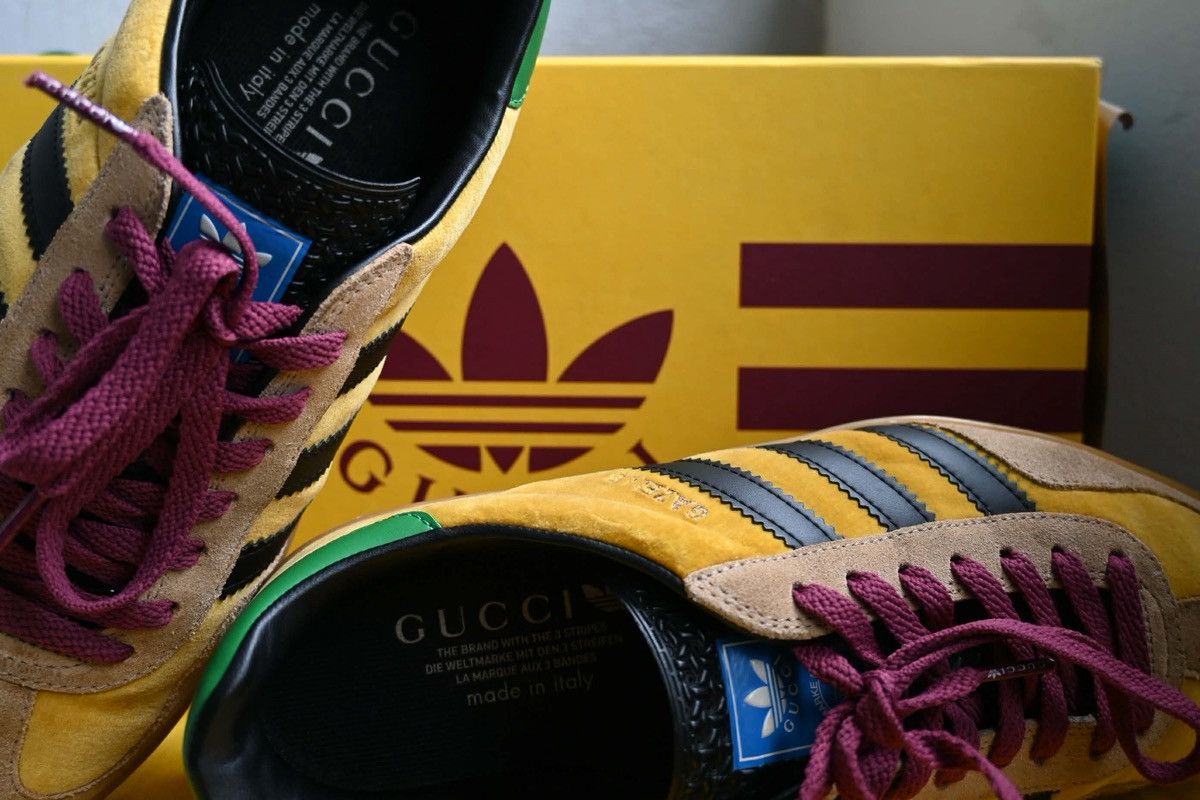 Adidas × Gucci Gucci x Adidas Softy velvet gazelle samba Size US 8 / EU 41 - 2 Thumbnail