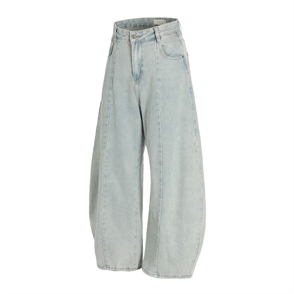 Japanese Brand × Jean Heavy washed men's punk trend distressed scimitar jeans Size US 32 / EU 48 - 2 Thumbnail