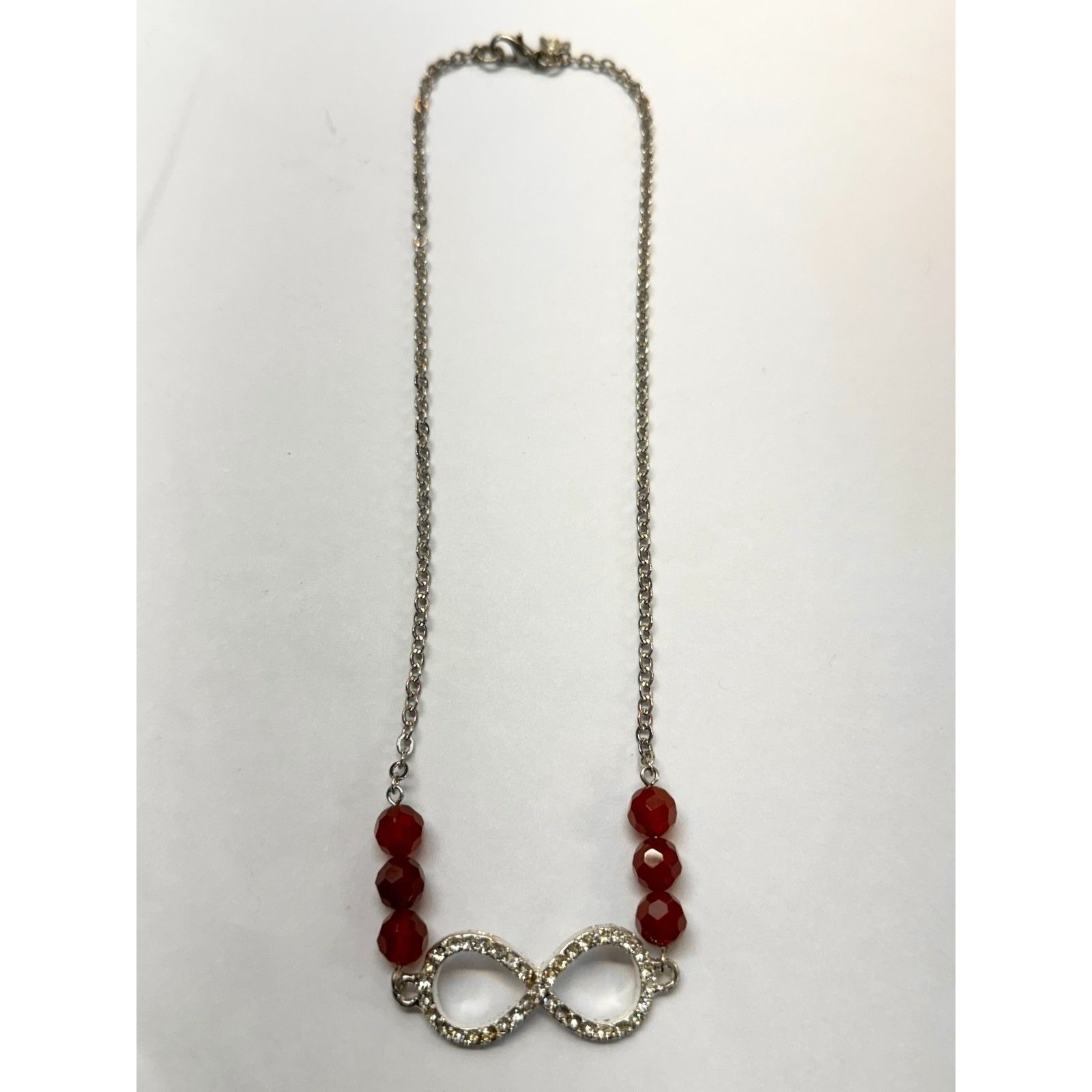 Vintage Vintage rhinestone infinity sign carnelian semi precious bea Size ONE SIZE - 7 Thumbnail