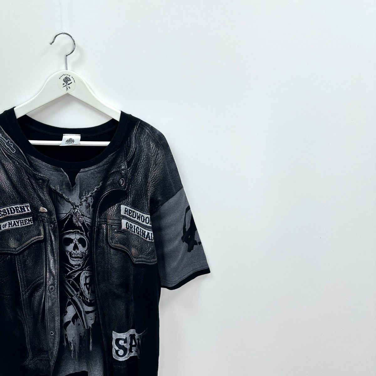 Other Rare Sons Of Anarchy AOP tee Tv Series Mayhem y2k og hype Size US XL / EU 56 / 4 - 4 Thumbnail