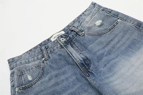 Japanese Brand Washed gradient men's street fashion casual flared jeans Size US 34 / EU 50 - 4 Thumbnail