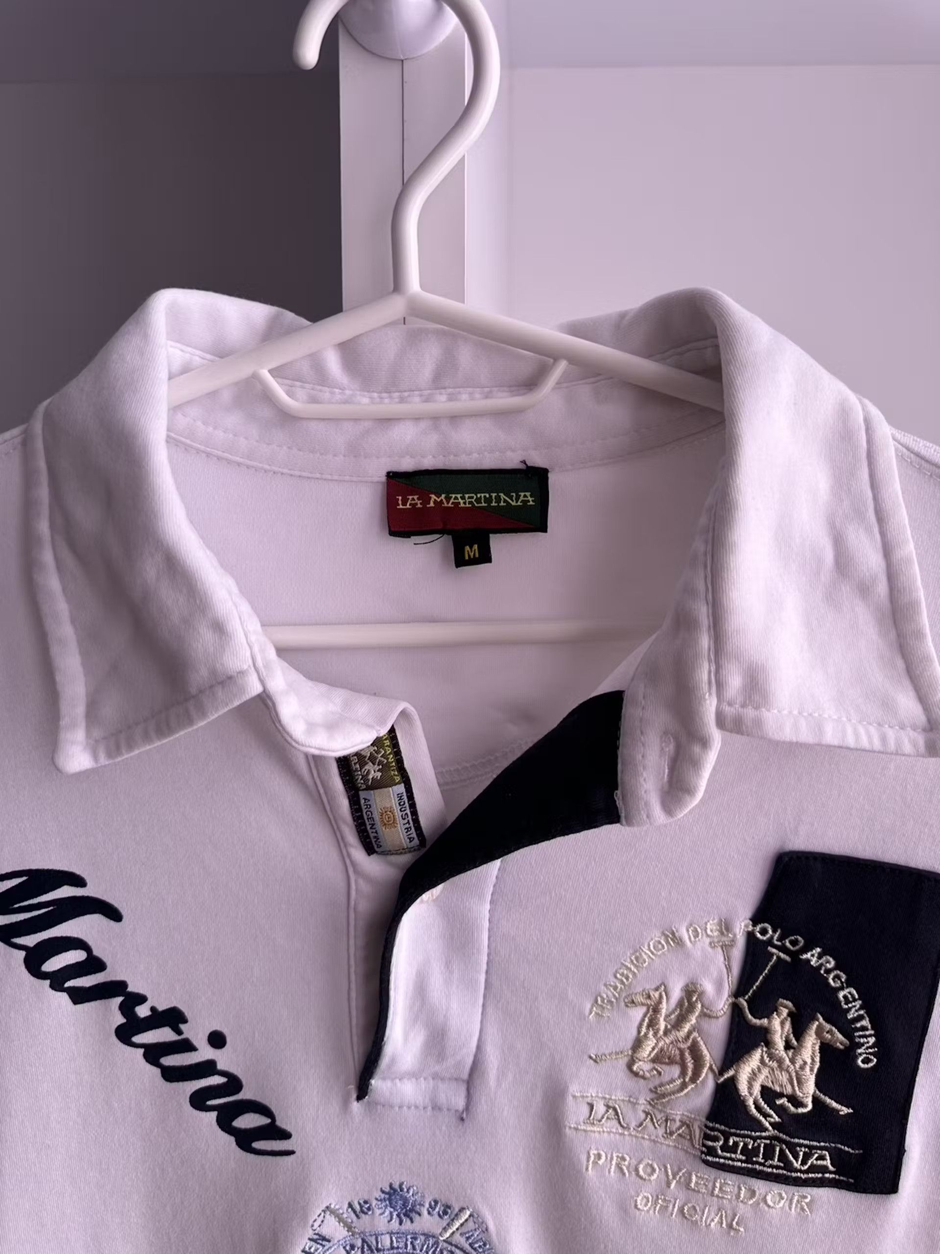 La Martina × Polo Ralph Lauren × Vintage Vintage La Martina Polo Team 4 Argentina Long Sleeve Rugby Size US M / EU 48-50 / 2 - 12 Thumbnail
