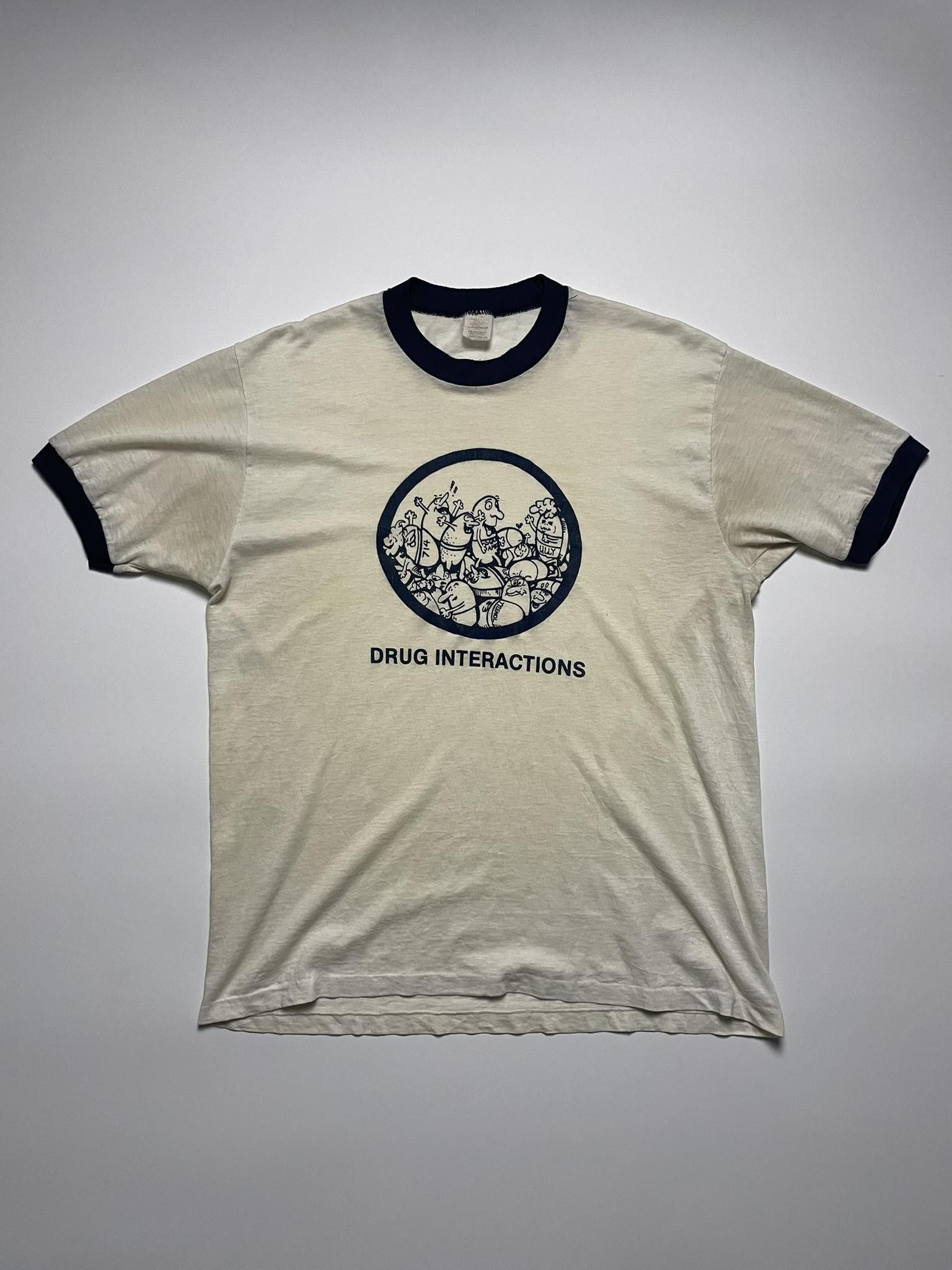 Vintage Vintage Drug Interaction Ringer Shirt Size US L / EU 52-54 / 3 - 1 Thumbnail