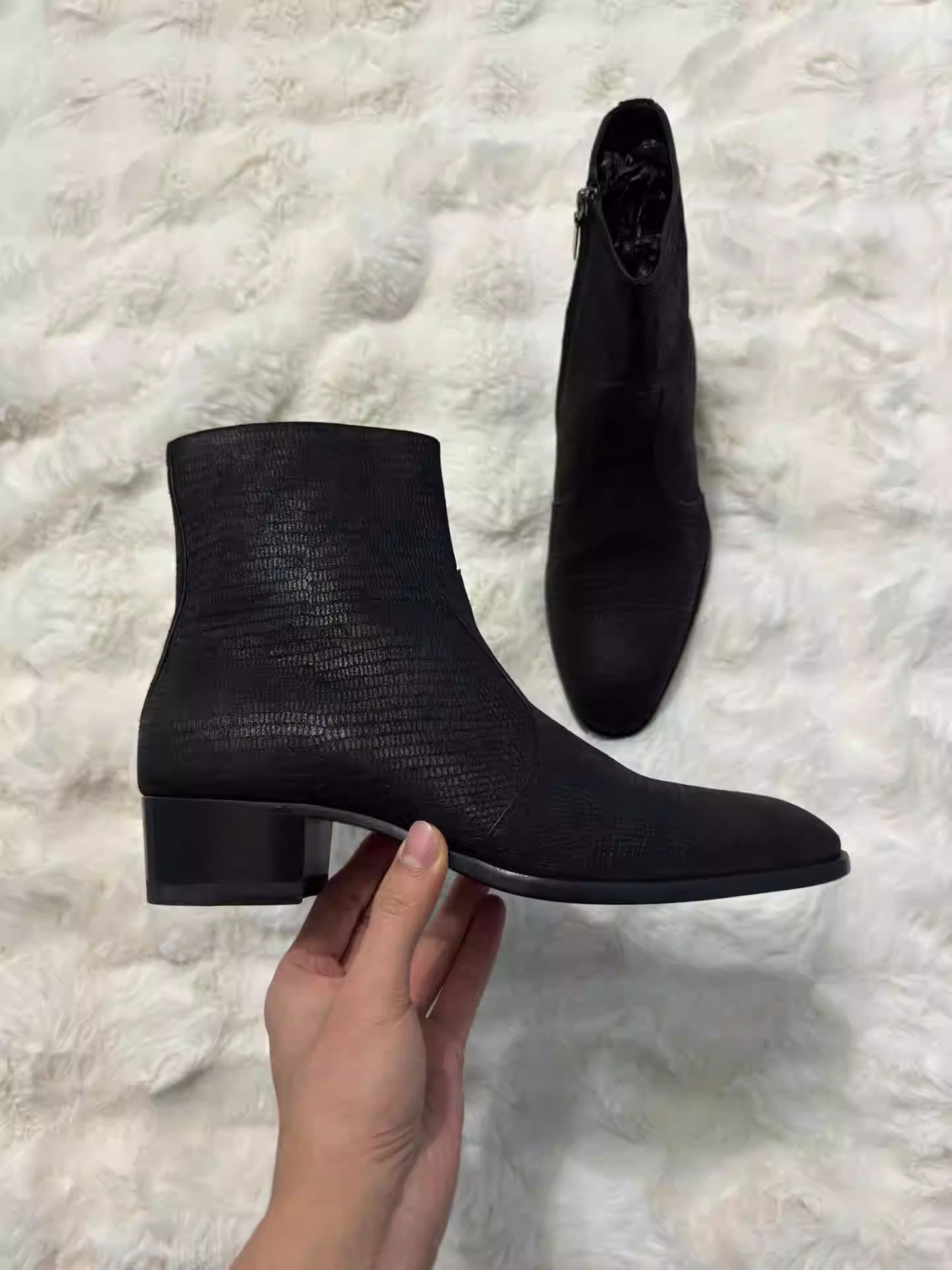 Saint Laurent Paris Saint Laurent Embossed Chelsea Boots Size US 10 / EU 43 - 2 Thumbnail