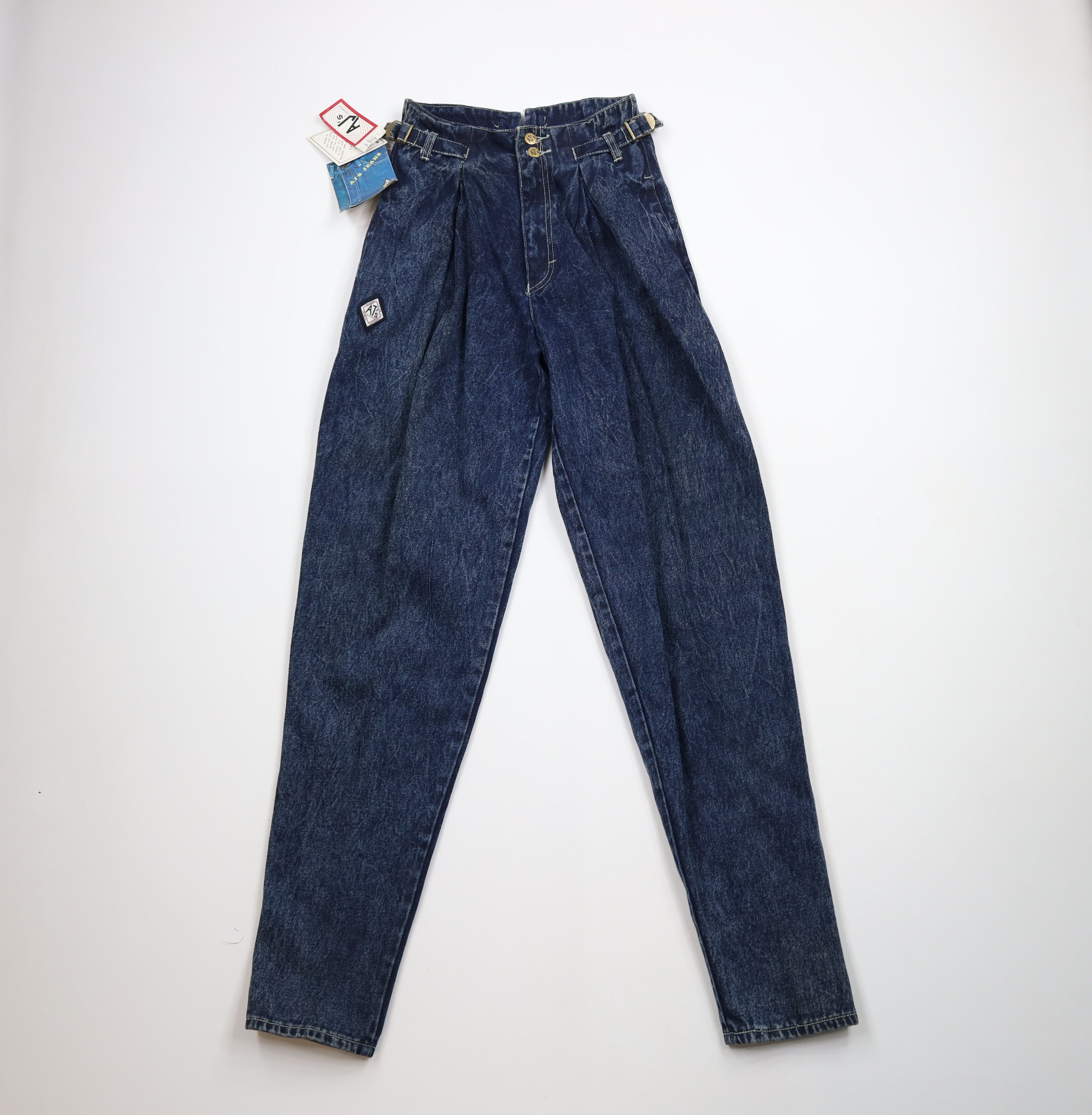 Vintage NOS Vintage 80s 90s Streetwear Acid Wash High Waisted Jeans Size 27" / US 4 / IT 40 - 1 Thumbnail