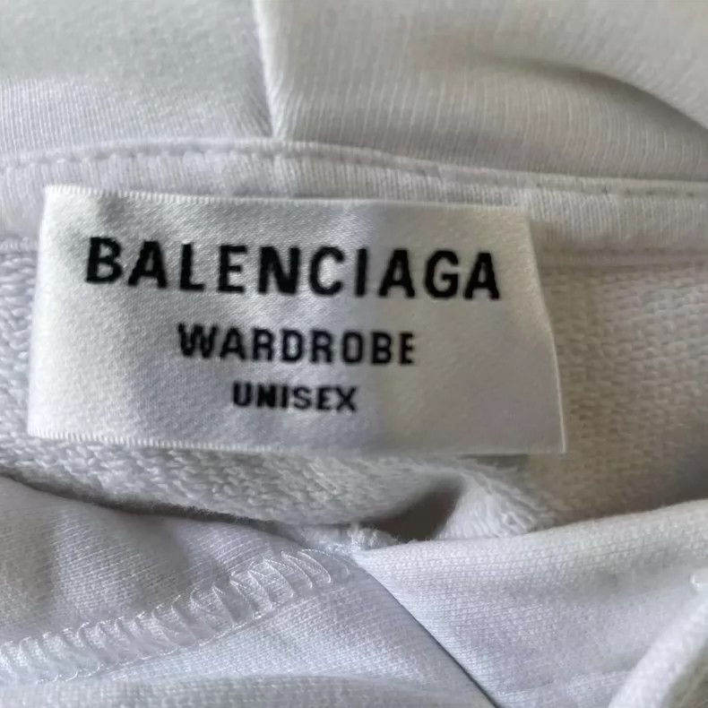 Balenciaga Balenciaga White printed logo hoodie Size US XS / EU 42 / 0 - 3 Thumbnail
