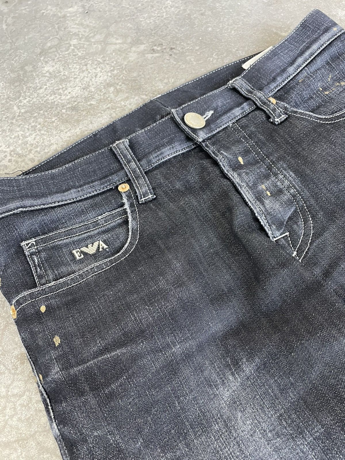 Emporio Armani Emporio Armani Distressed Denim Size US 30 / EU 46 - 4 Thumbnail