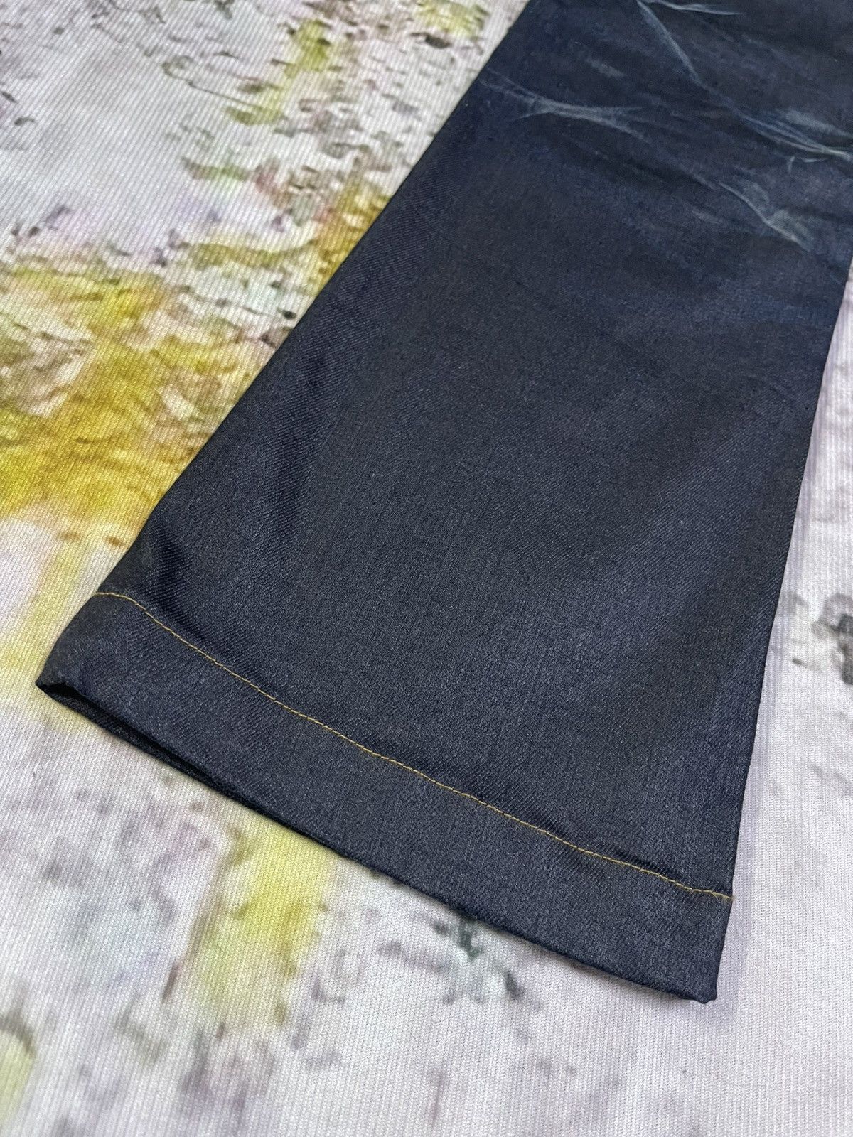 Japanese Brand × Michel Klein Flared Japan Jeans Distressed Michel Klein Size US 33 - 9 Thumbnail