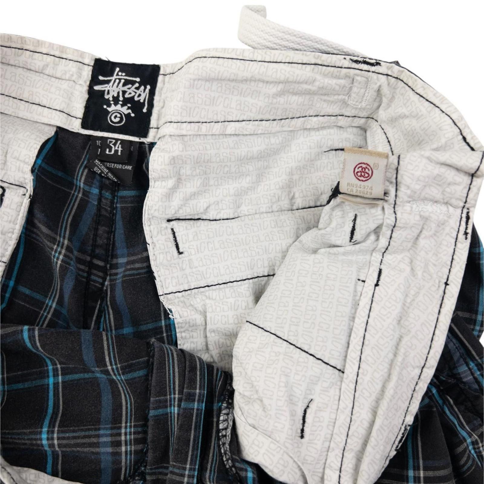 Stussy Vintage Stussy Checked Cargo Shorts Size W35 Size US 34 / EU 50 - 6 Thumbnail