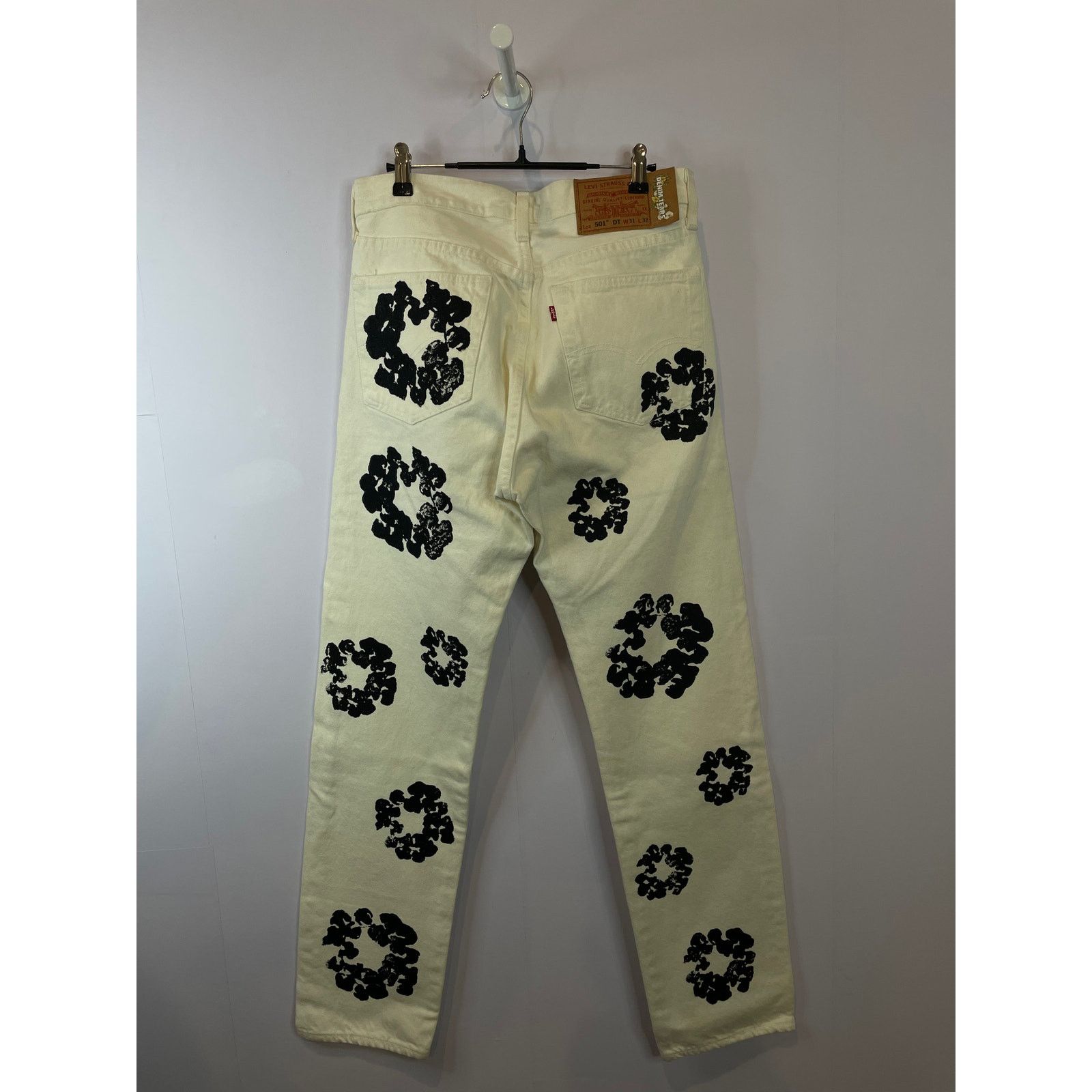 DENIM TEARS Denim Tears Cotton Wreath Jean White 31 Size US 31 - 2 Thumbnail