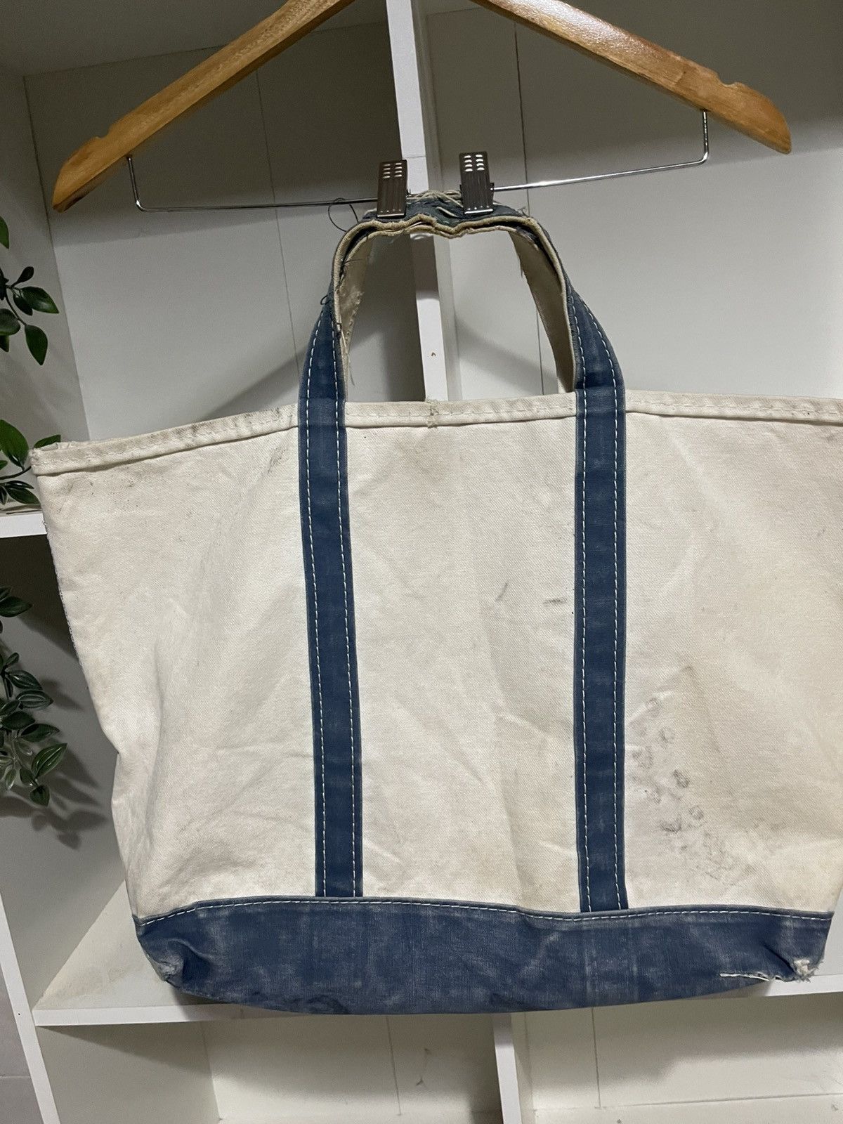 L.L. Bean Vintage 80s Distressed and Dirty Archive Boat & Tote Bag Size ONE SIZE - 2 Thumbnail