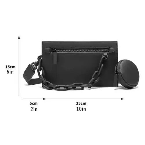 Japanese Brand Streetwear Men's Box Crossbody Bag Size ONE SIZE - 4 Thumbnail