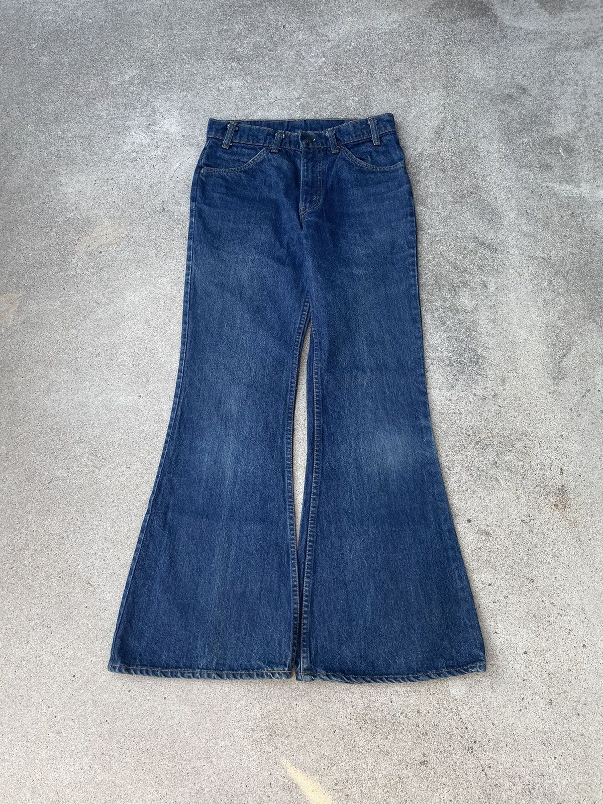 image of Levis x Vintage 70’S Levi’S 684 Orange Tab Bellbottom Jeans 30X31 in Blue, Men's