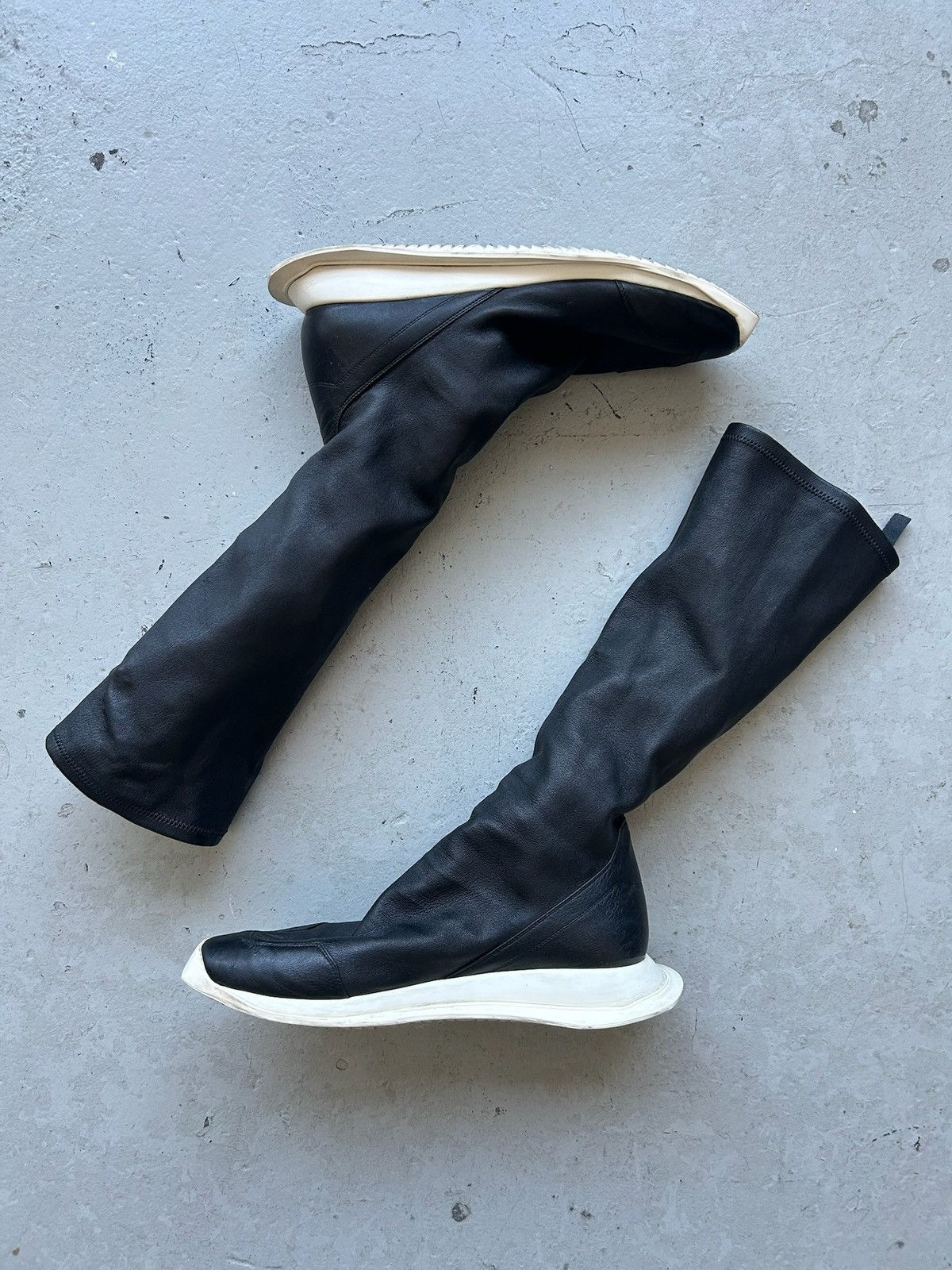 Rick Owens Rick Owens Oblique Runner Stretch Sock Boots Size US 11 / EU 44 - 2 Thumbnail