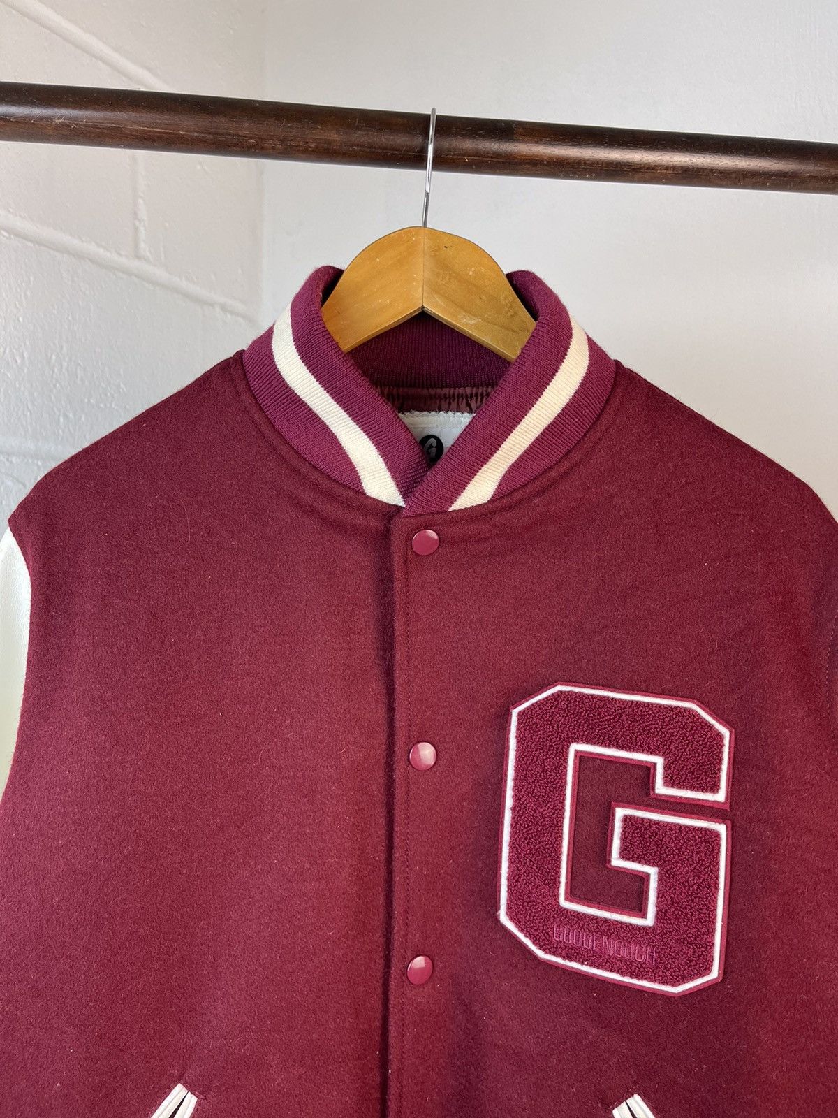 GOODENOUGH 1994 1st Goodenough Hiroshi Fujiwara Varsity Jacket A3 Size US L / EU 52-54 / 3 - 6 Thumbnail