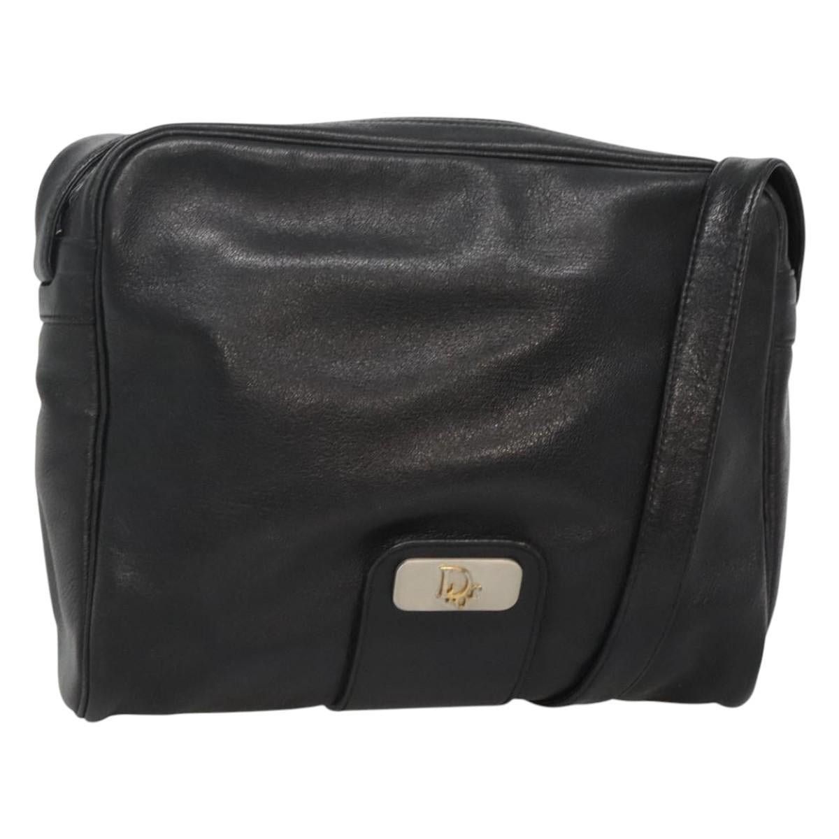 Dior DIOR Shoulder Bag Leather Black Gold Size ONE SIZE - 1 Thumbnail