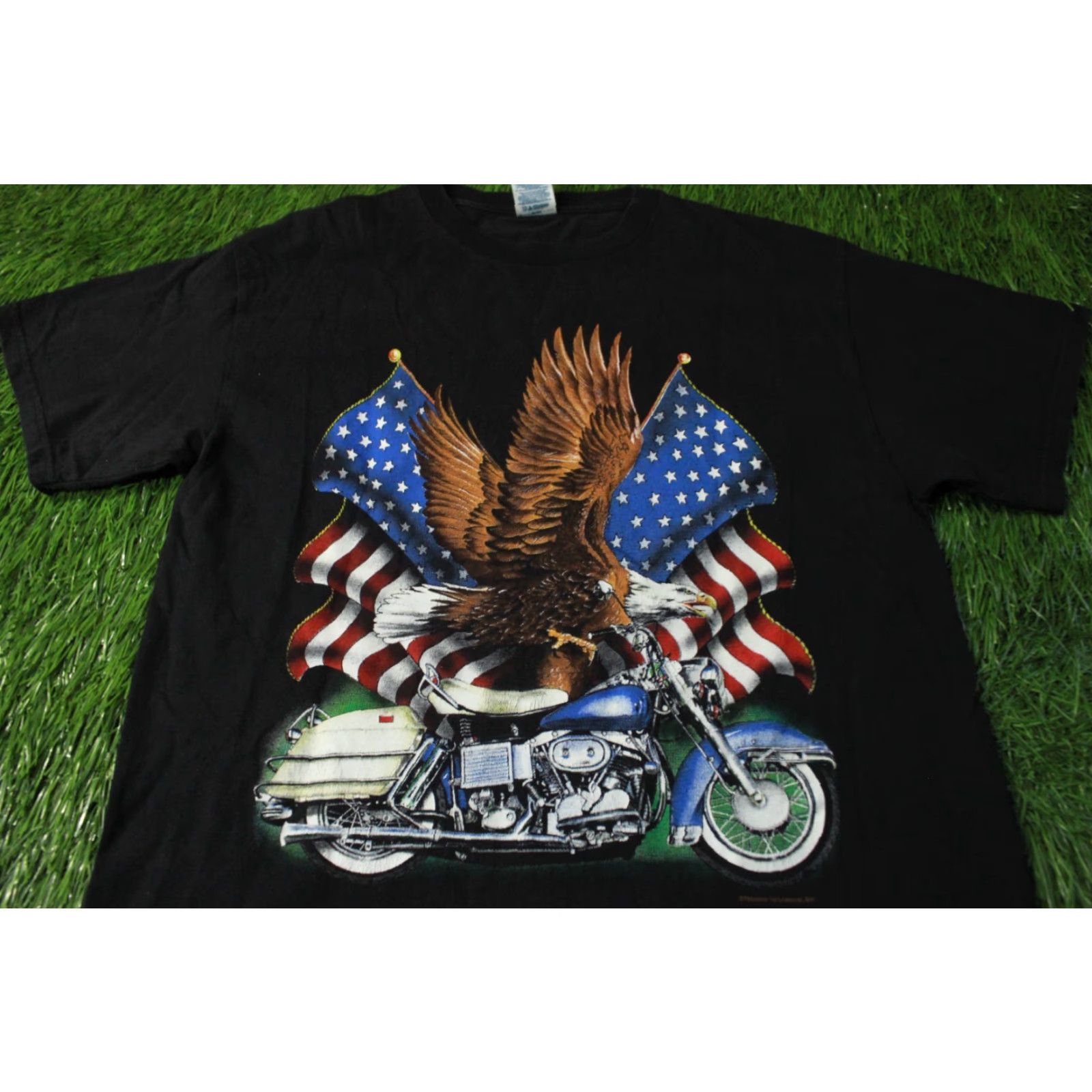 Delta Nike Shirt Mens L Delta USA Eagle Motorcycle Thunder Sportswear Band T-Shirt Black 2000s Size US L / EU 52-54 / 3 - 2 Thumbnail