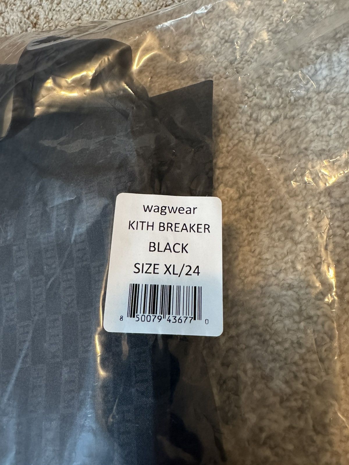 Kith Kith for wagwear Nylon Dog Rainbreaker Black (size XL/24) Size ONE SIZE - 6 Thumbnail