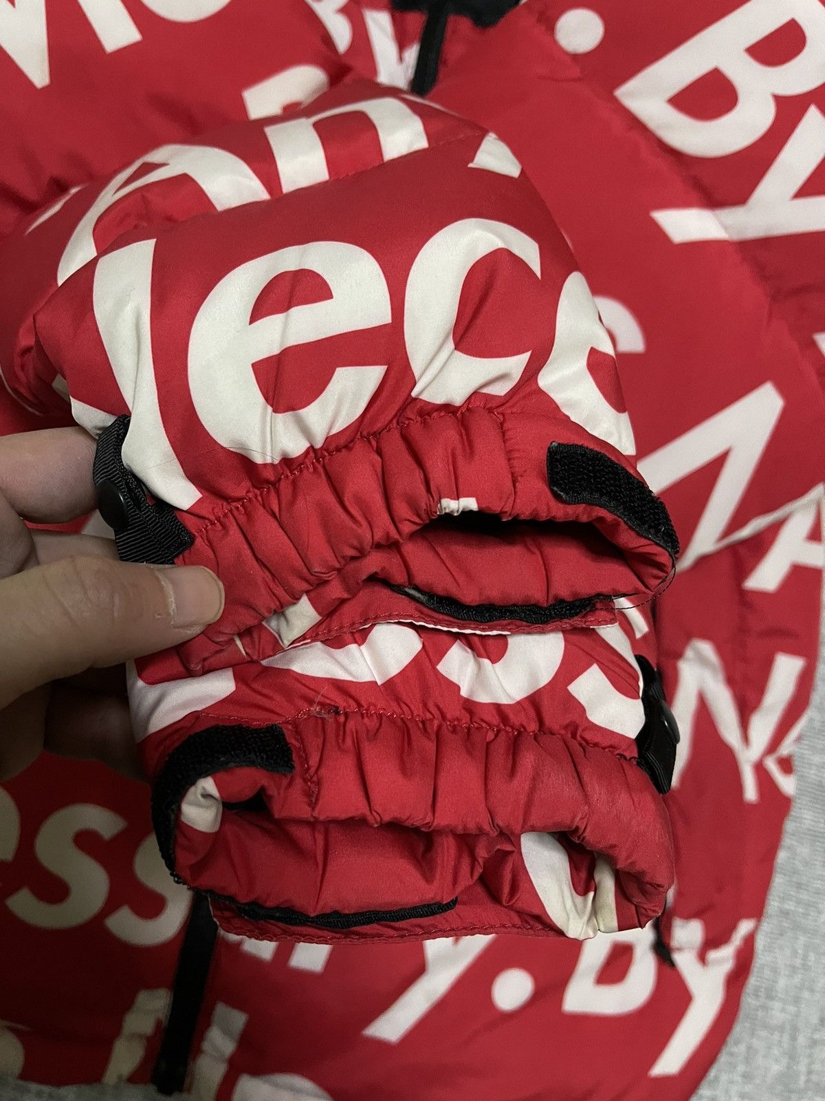 Supreme × The North Face Supreme tnf north face red bamn by any means nuptse jacket Size US M / EU 48-50 / 2 - 5 Thumbnail