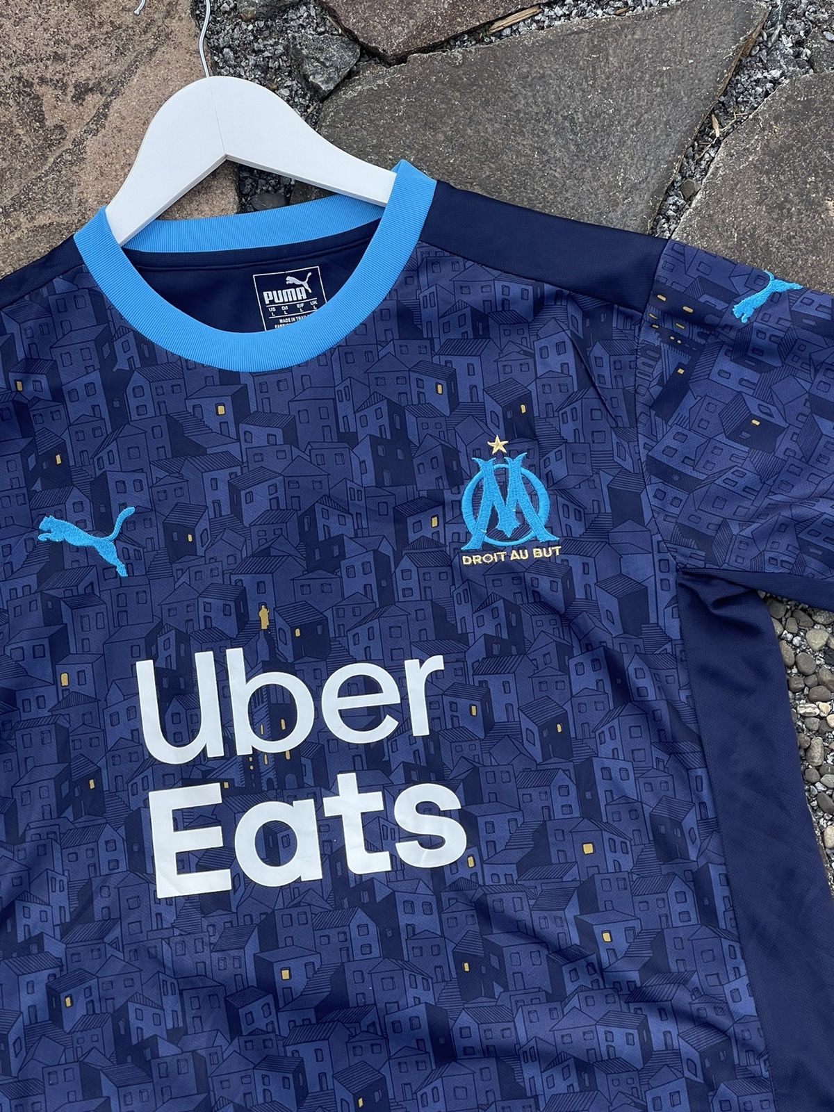 Puma 2020 Puma Marseille blue full print soccer jersey Size US L / EU 52-54 / 3 - 3 Thumbnail