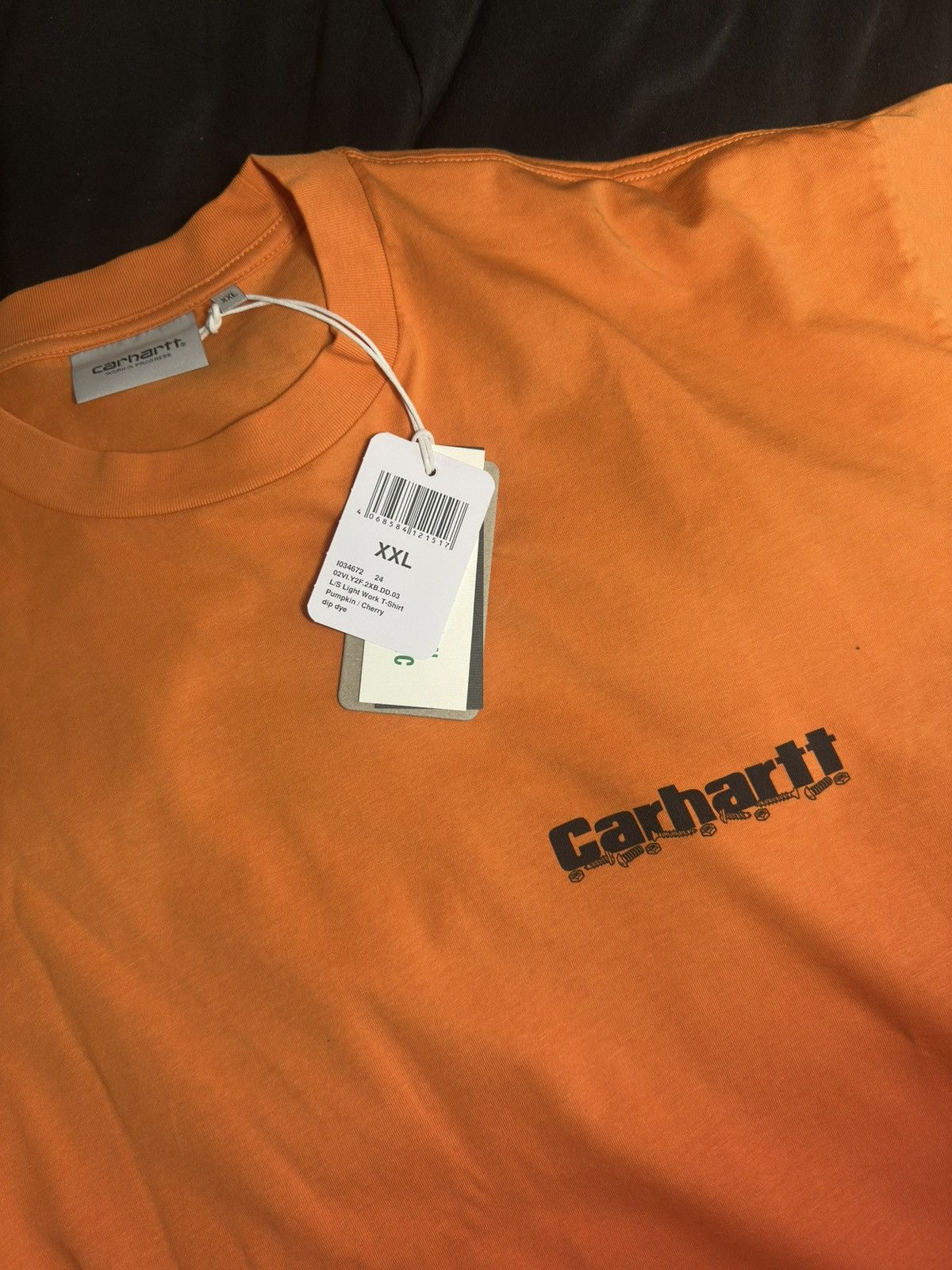 Carhartt Wip Loosen Up Orange Gradient Long Sleeve Tee Size US XXL / EU 58 / 5 - 2 Thumbnail
