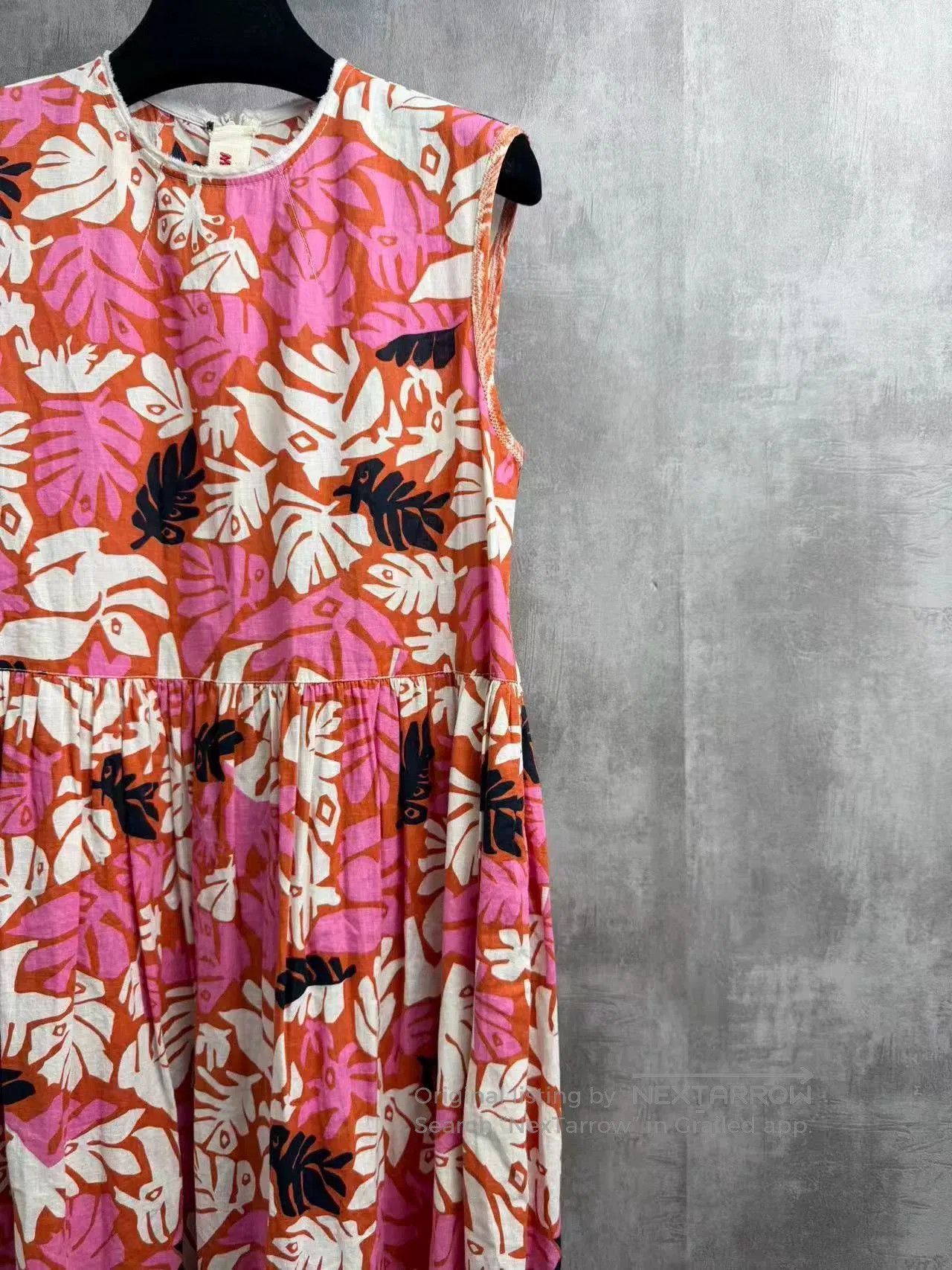 Marni Marni Geometric Leaf Print Linen Dress. Size S / US 4 / IT 40 - 2 Thumbnail
