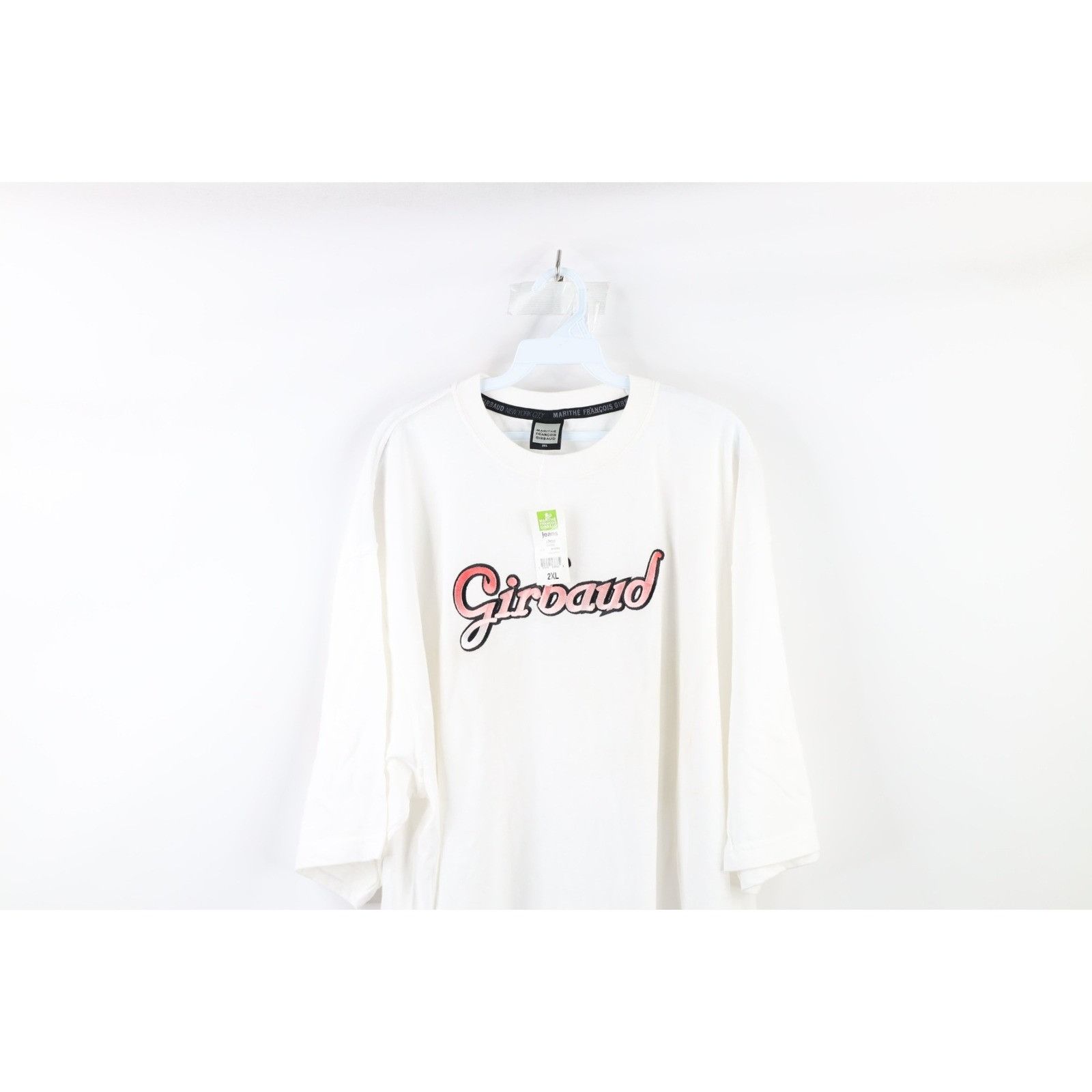 Marithe + Francois Girbaud × Vintage NOS Vintage 90s Marithe Francois Girbaud Script T-Shirt Size US XXL / EU 58 / 5 - 2 Thumbnail